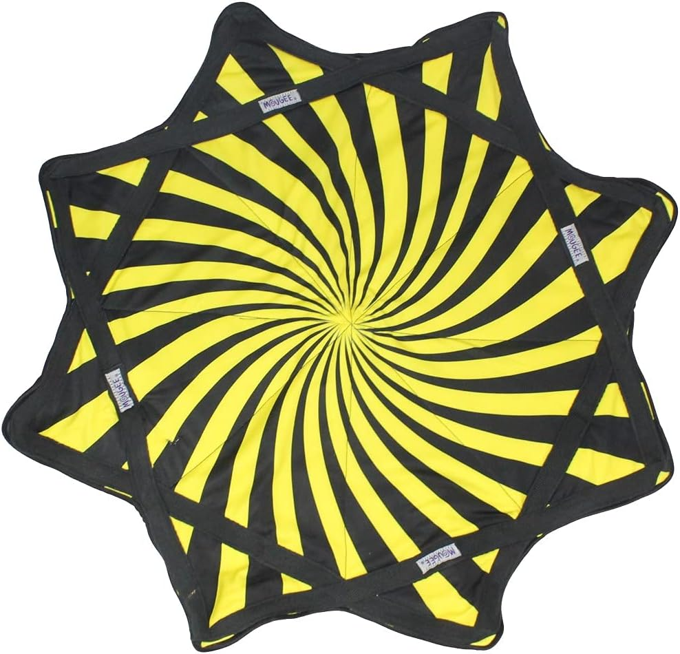 Zeekio Mougee Star - Spinning Cloth - Juggling and Skill Toy (Bumble (Black and Yellow)) image number 1