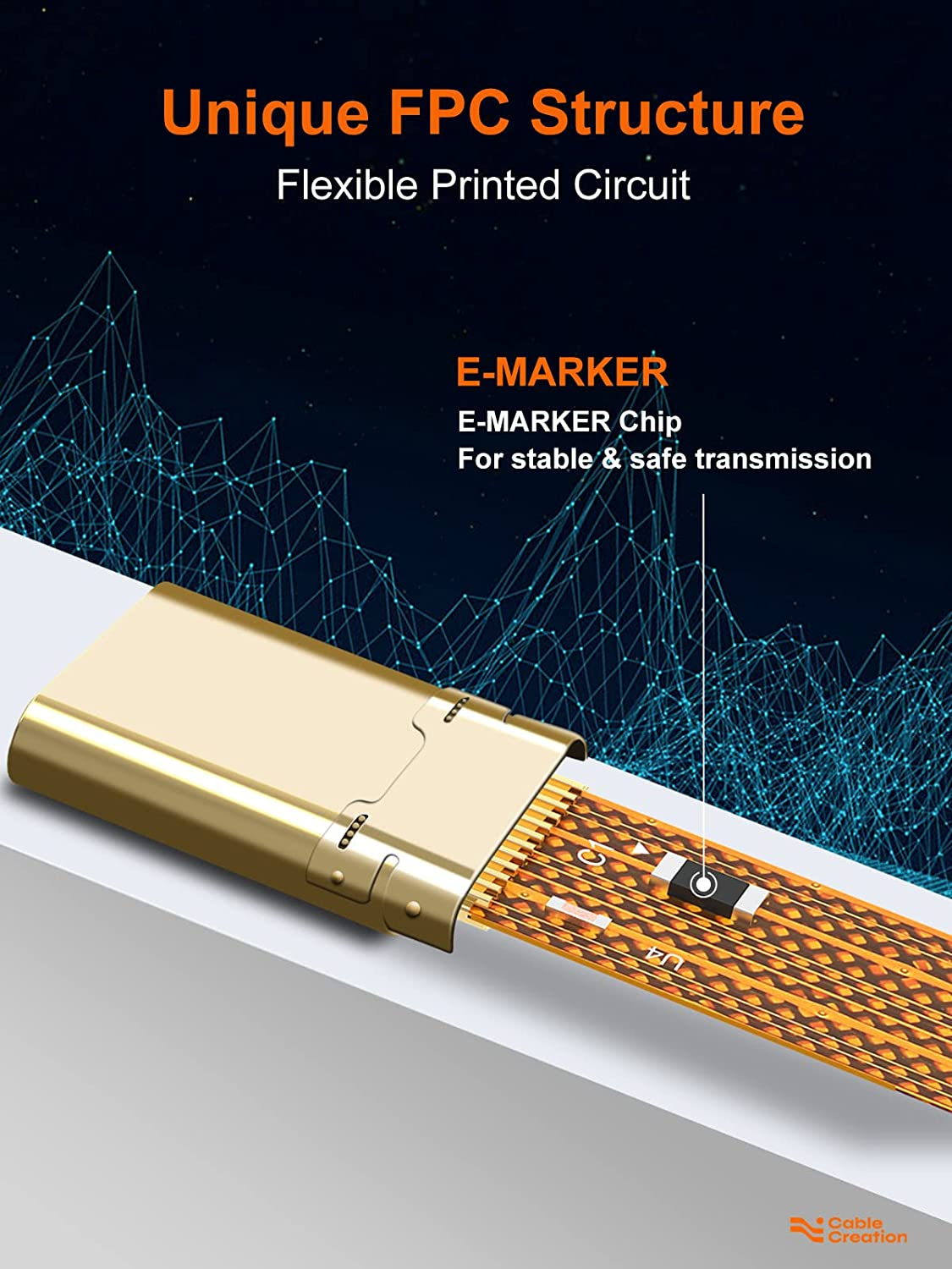 USB C to USB C Short Cable 3.1 Gen 2 Cable with Power Delivery, 60W 3A Fast Charge Cable 10Gbps with 4K Video Output, Compatible with Ipad Air5,Galaxy S22+/S22/S21/S20, Ipad Pro, Etc, 0.4Ft/5Inch image number 3