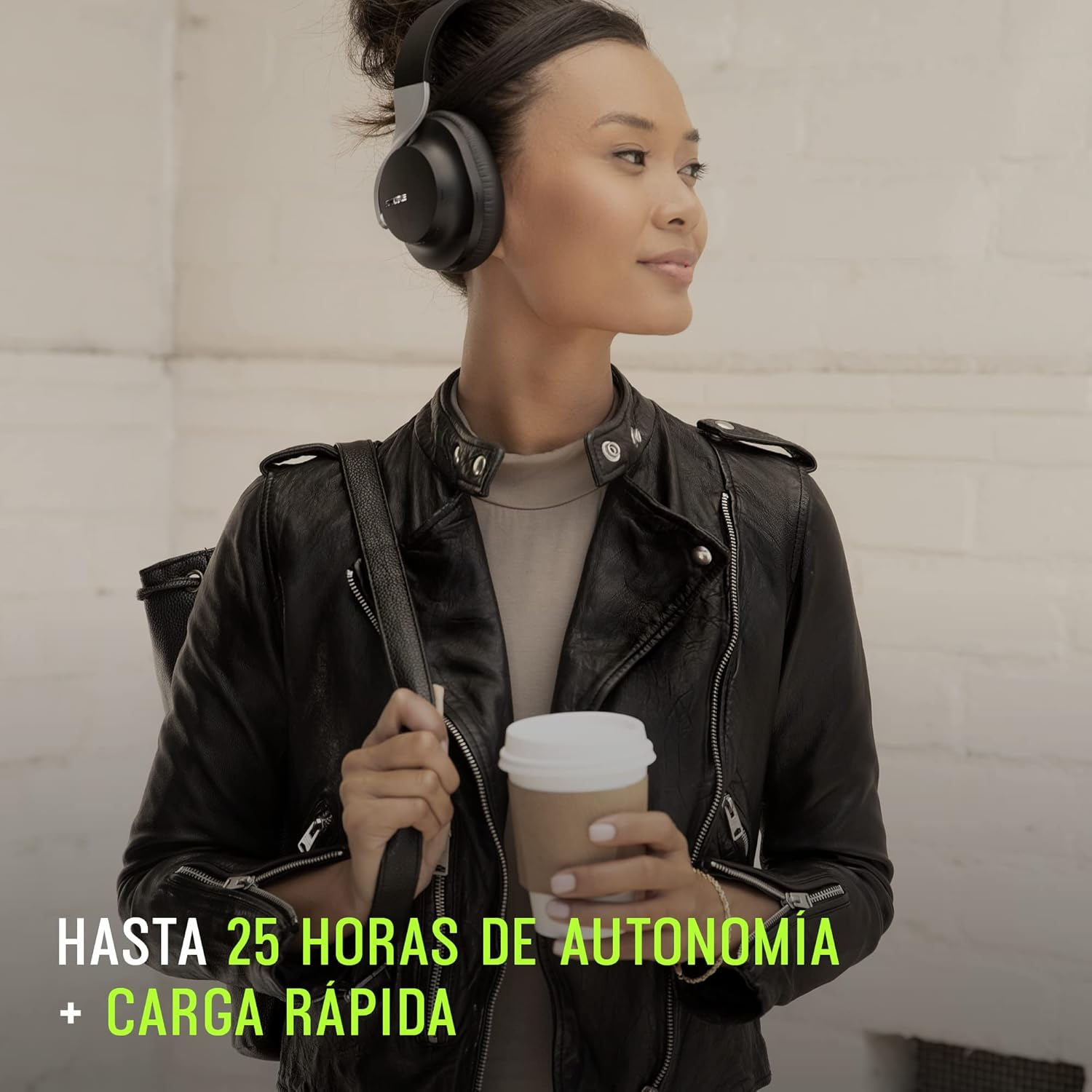 Shure AONIC 40 Bluetooth Headphones with Noise Canelling and Microphone, Studio Quality Sound, 25 Hours Battery Life, Fingertip Controls - Compatible with Iphone & Android - Black