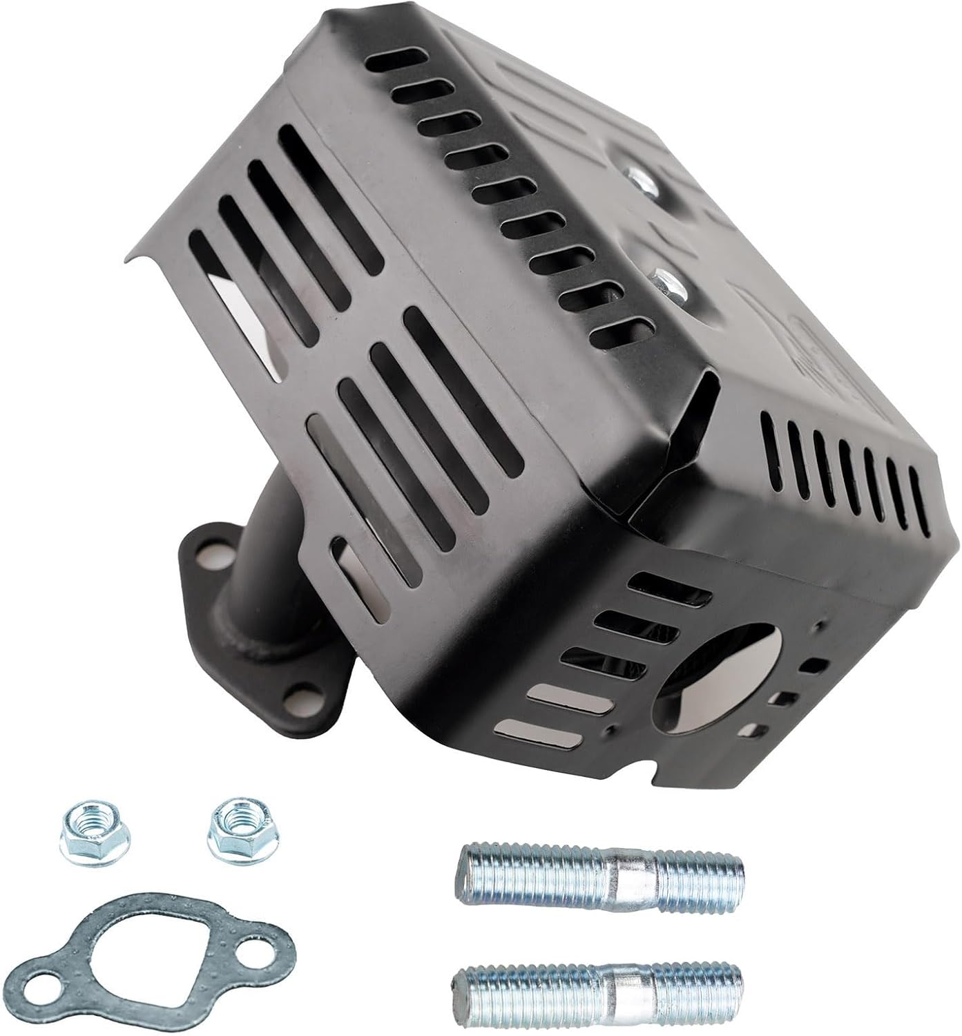 HZ Muffler Kit for Honda GX120 GX160 GX200 Engine Harbor Freight 212 173 Lifan Rato Go Kart Generac Champion 163Cc 196Cc 208Cc Engine image number 4