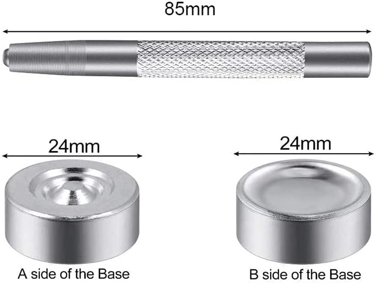200Pcs Snap Fastener Kit, Betterjonny 15Mm Heavy Duty Canvas Snap Button Stainless Steel Press Stud Cap with 3 Setting Tools for Boat Bag Leather DIY Craft