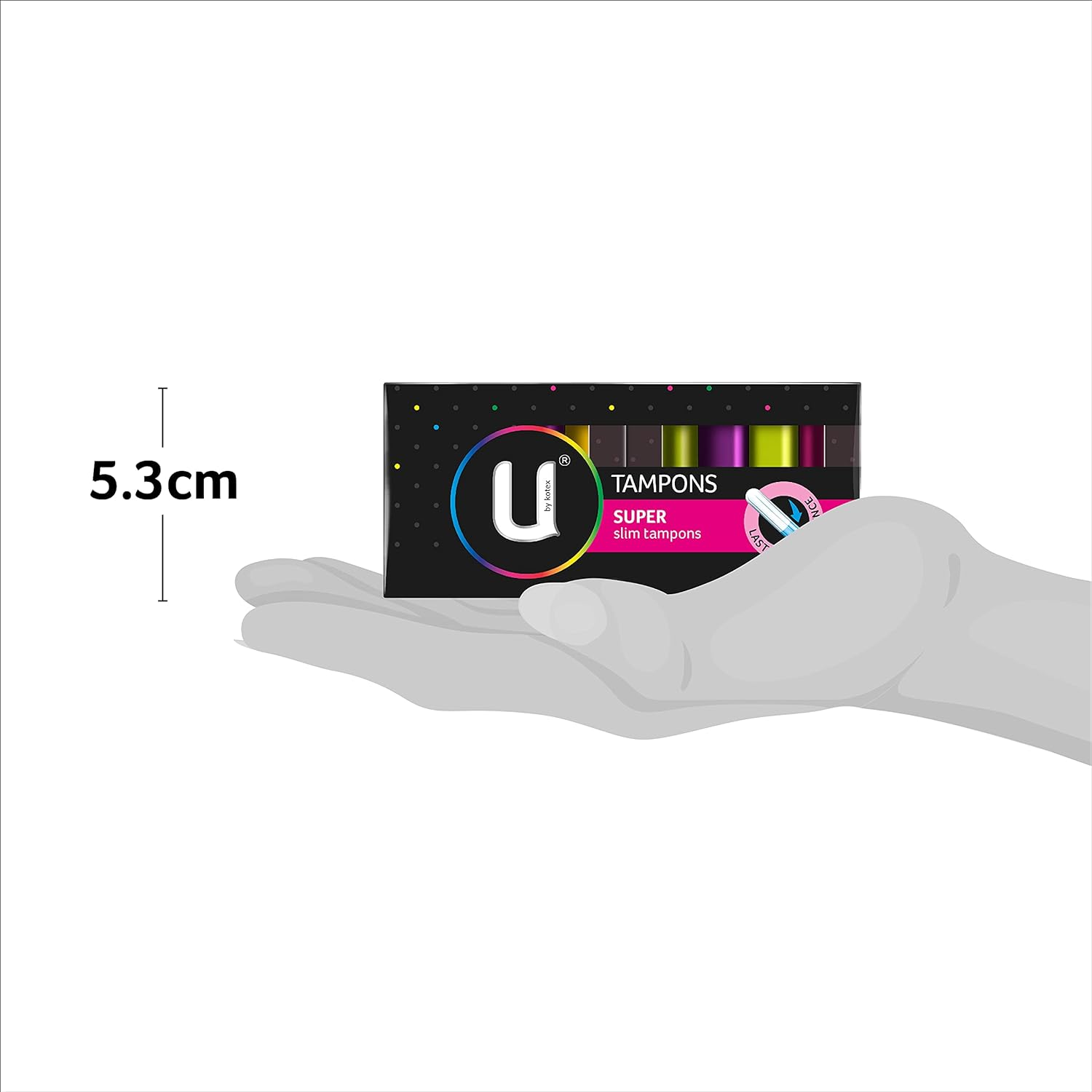 U by Kotex Tampons Super 16 Pack image number 2