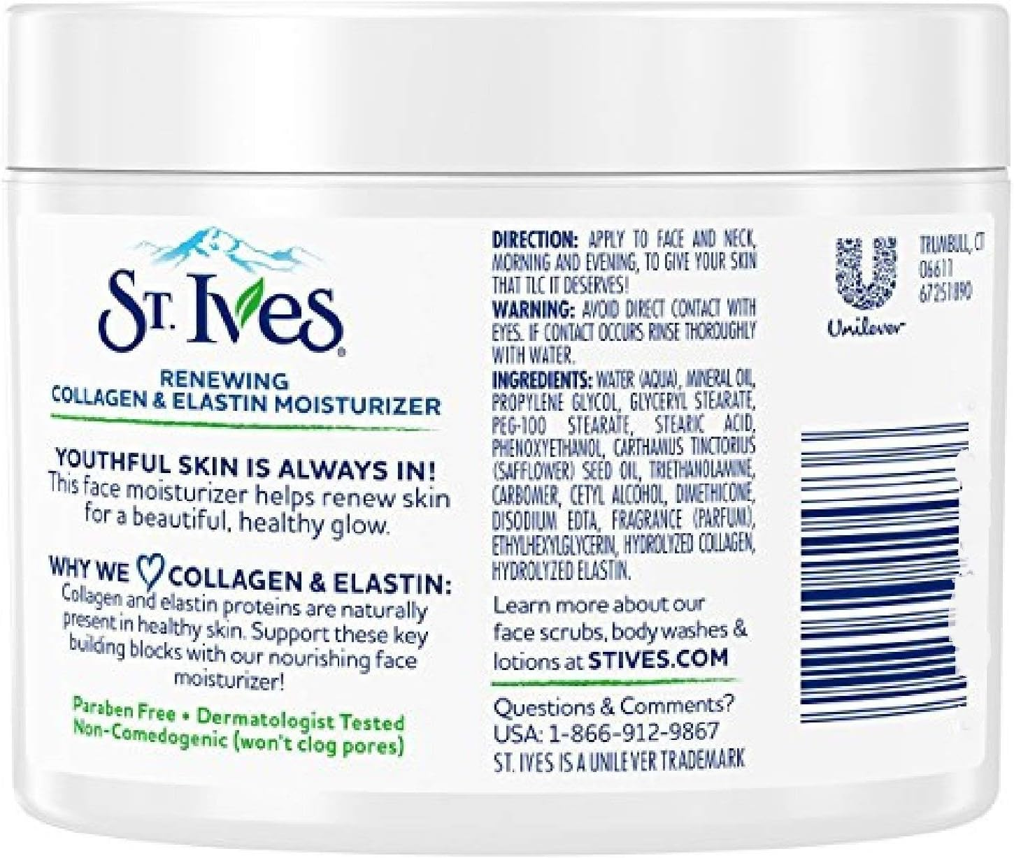 St Ives Renewing Collagen and Elastin Face Moisturizer, 10 Ounce (Pack of 3) image number 4