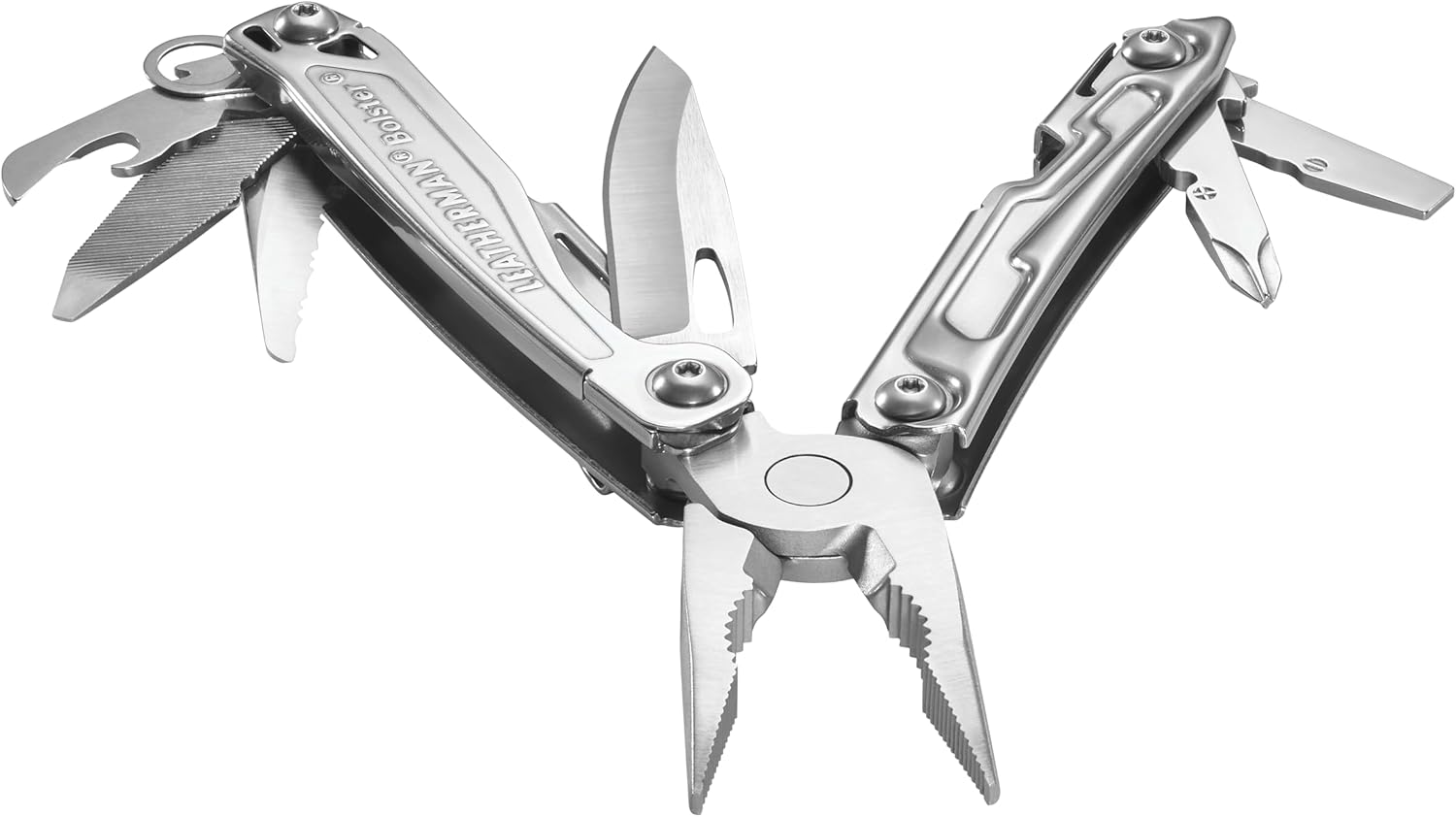 Leatherman Bolster Multitool 13-In-1, Spring-Action Pliers, 420HC Knife, Screwdrivers, File, Bottle Opener - 3.8" Closed, 6Oz - Stainless Steel - Compact Tool for Camping, DIY, EDC, Outdoor image number 4