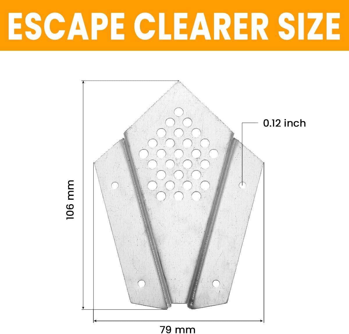 10 Frame Bee Hive Escape Board with 4 Metal Bee Escape Clearer &ndash; Plywood Construction with New Zealand Pinewood Border Beehive Tools Beekeeping Tools image number 6