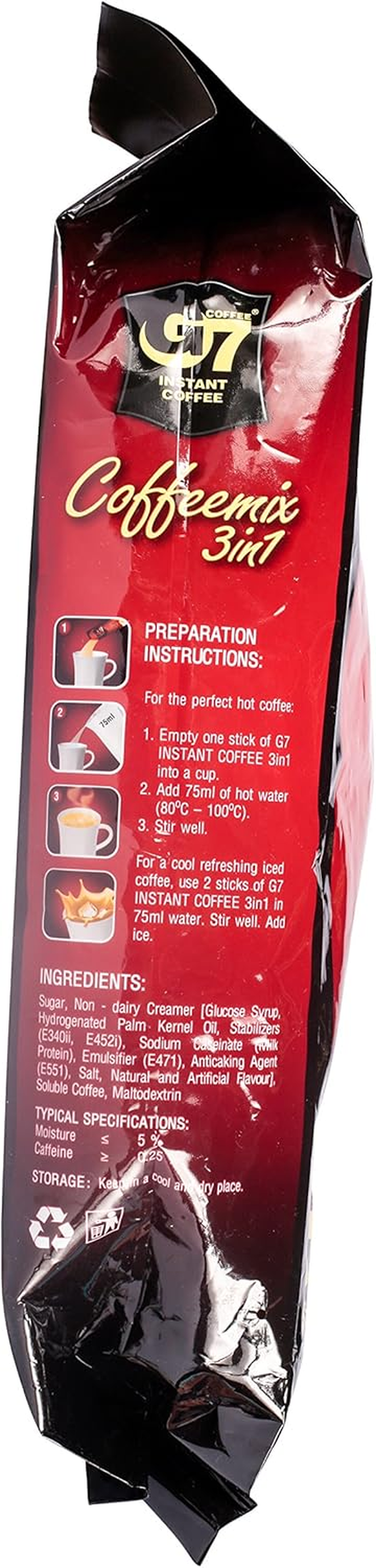 Trung Nguyen G7 Vietnamese 3-In-1 Instant Coffee 100 Sticks image number 3