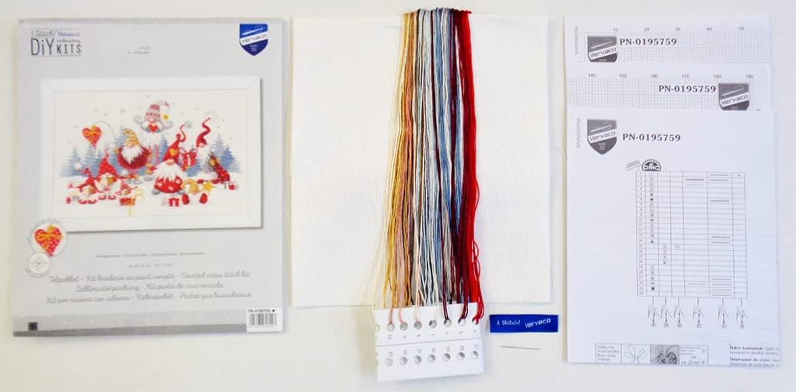 Vervaco Counted Cross Stitch Kit 15.2"X10.8"-Christmas Meeting (27 Count) -V0195759 image number 4