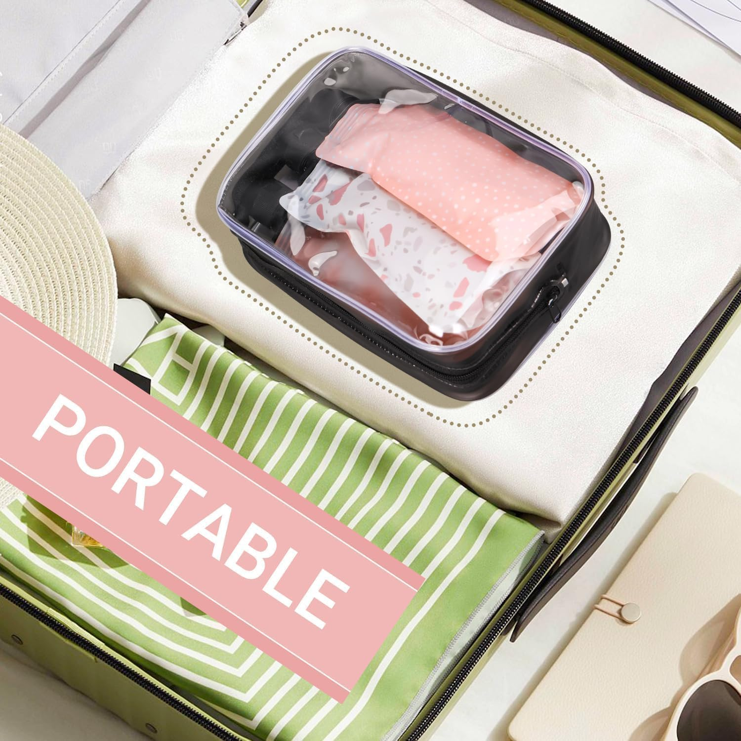 3Oz (6-Pack) Leak-Proof Travel Essentials Pouches &ndash; TSA Approved Refillable Liquid Containers for Toiletries, Cosmetics & Drinks | Squeezable, Reusable & Bpa-Free image number 6