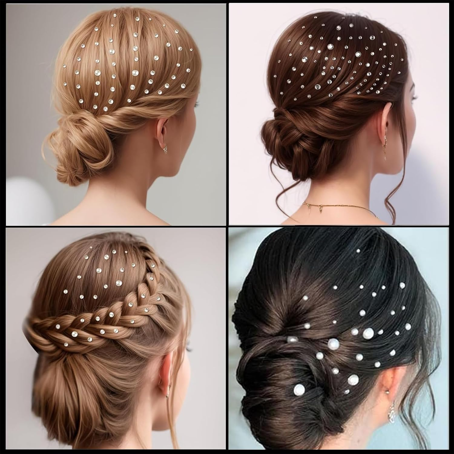 Rylaxzon Face Gems and Pearl Stickers for Makeup &ndash; Self Adhesive Rhinestone Stickers& Gem Stickers for Face, Eyes, Nails, Hair, Body Art, Festival, Crafts image number 1