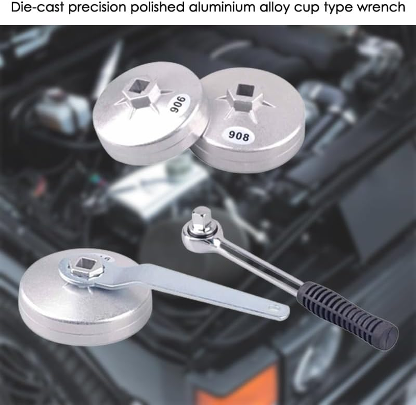 Leona Co 23Pcs Oil Filter Removal Cap Wrench Set Automotive Removal Socket Garage Tools Kit Garage Tool image number 3