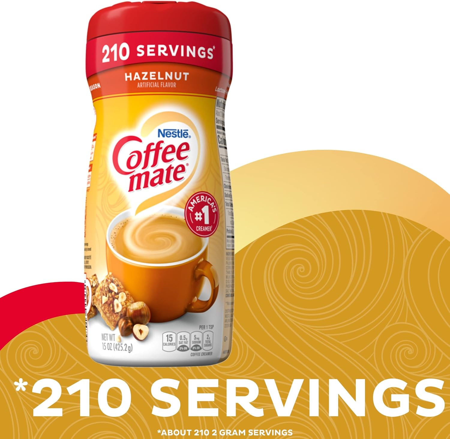 Coffee Mate Hazelnut Powdered Coffee Creamer, 15 Oz image number 3