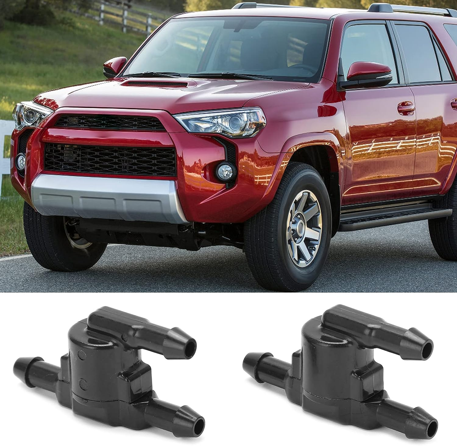 85321-28020, 2Pcs Simple Installation Wiper Washer Windshield Check Valve for Car Replacement for 4Runner Avalon Camry image number 1