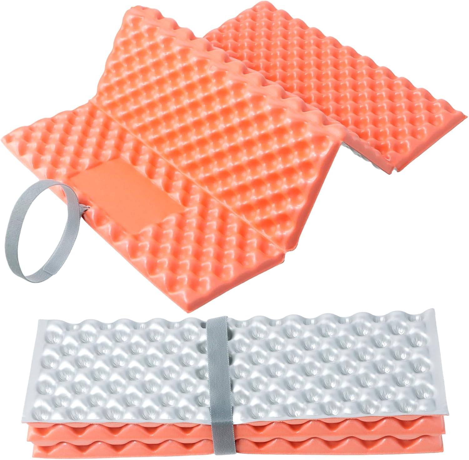 2PCS Folding Foam Mat Camping, Outdoor Foam Cushion, Waterproof Sitting Pad, Ultralight Hiking Sit Mat, Moisture-Proof Folding Seat Mat, Portable Foam Cushion for Camping Fishing Outdoor