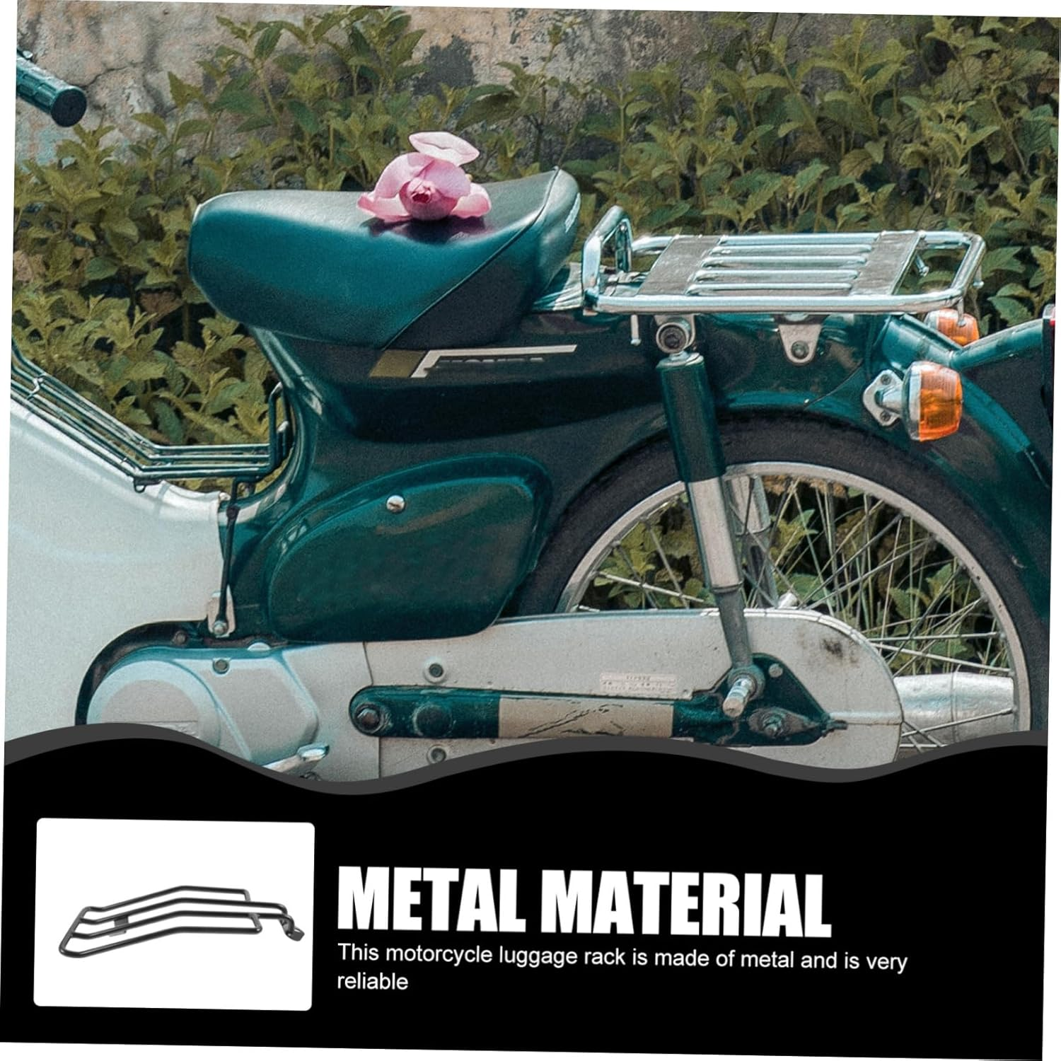 Beatifufu Luggage Rack for Motorcycles Quick Release Rear Seat Rack for Easy Installation for Carrying Camping Gear Luggage Motorcycle Accessories image number 4