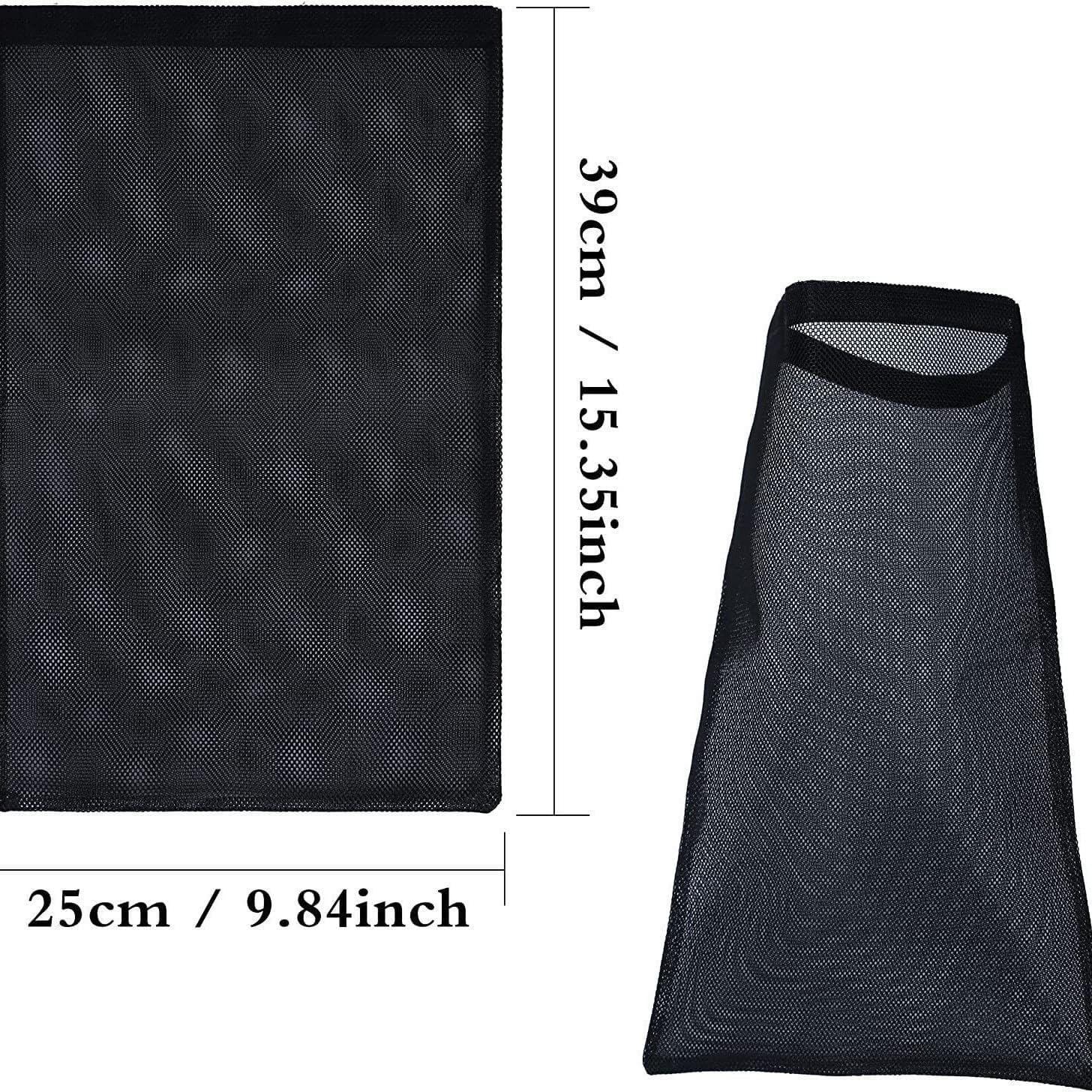 2 Pack Dryer Vent Lint Traps Lint Dust Bag, Dryer Lint Catcher with Magic Tape Capturing Lint and Dust, Dryer Vent Cover for Outdoor Indoor Prevent Fire (Black, 25 * 39Cm) image number 6