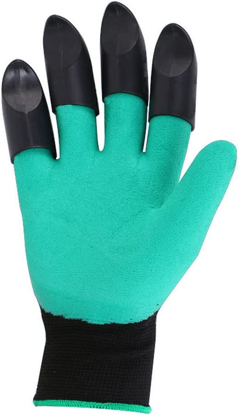 Garden Gloves with Fingertips Claws for Women and Men Outdoor Digging Gardening Planting Weeding Seed Protective Work Gloves image number 5