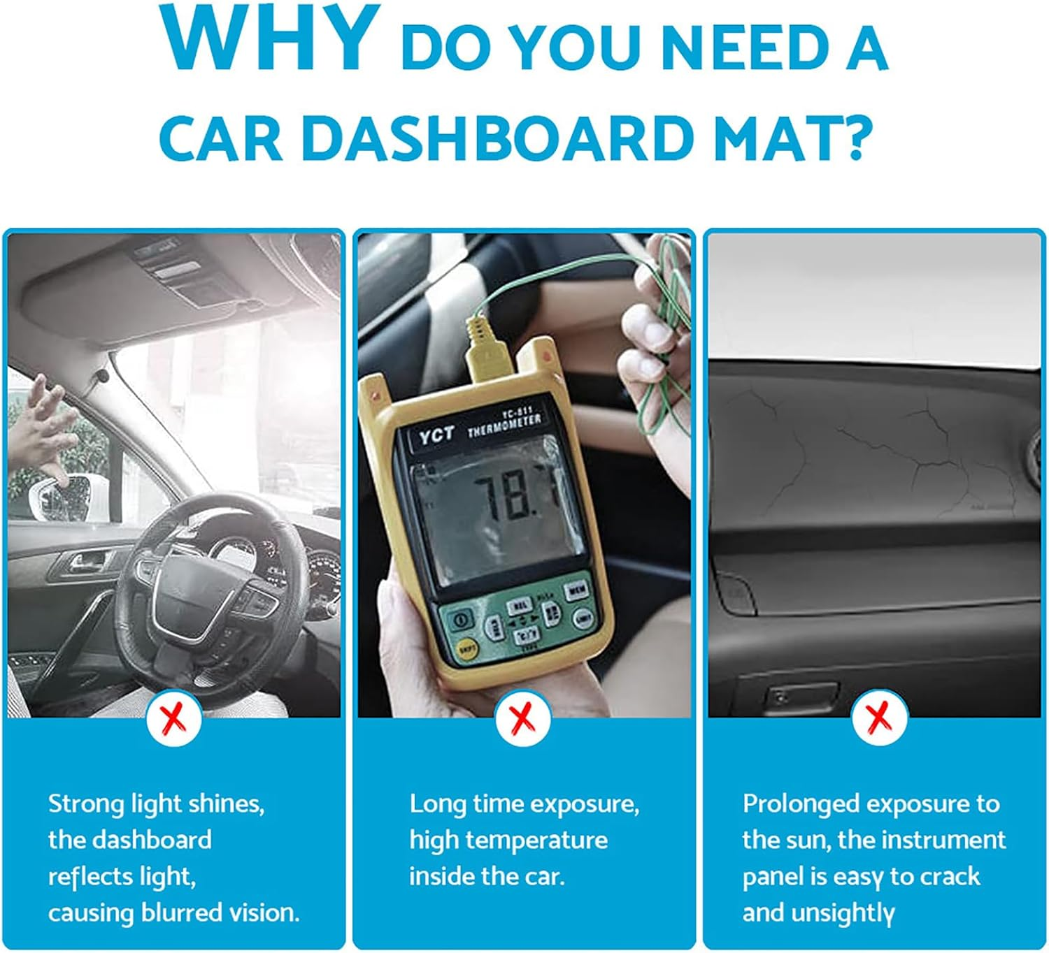 MAX COOL Dash Mat Dashboard Cover Non-Slip Carpet Suitable for Honda Jazz GE 8/2008-6/2014 image number 5