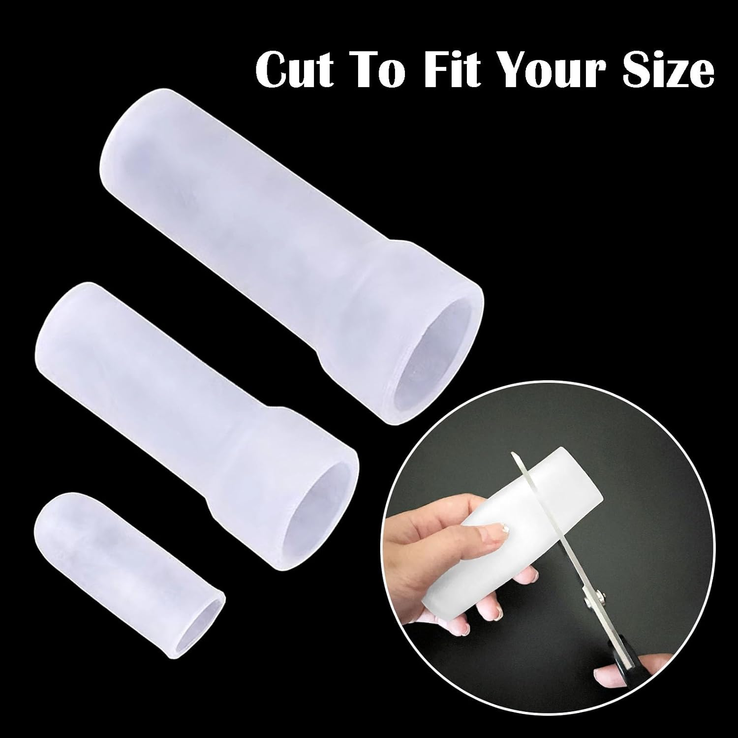 3 in 1 Silicone Glanis Protector Cap Silicone Protective Cover for Extenders Traction Device Reusable Replacement Parts image number 1