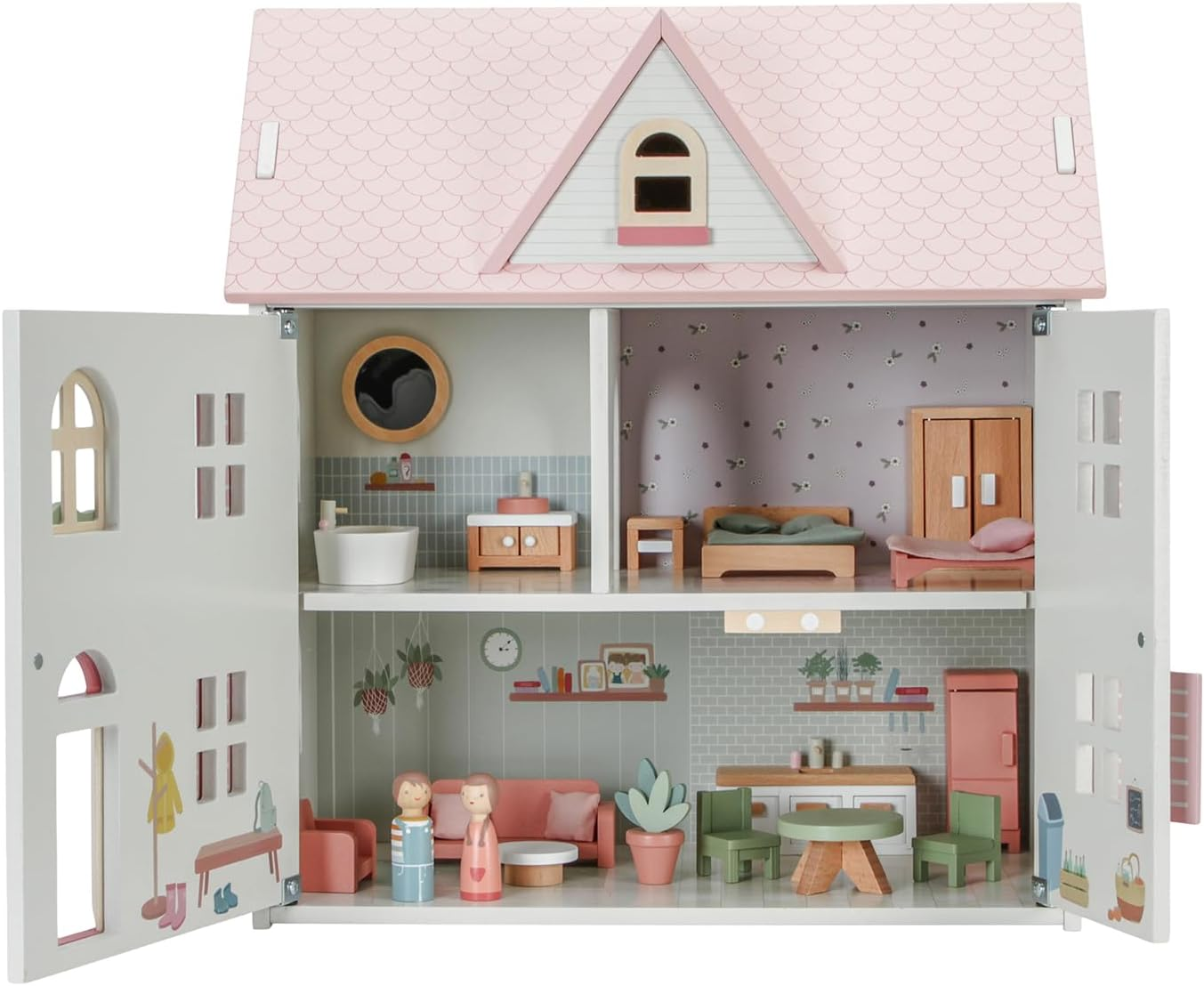 Little Dutch Wooden Doll House, Medium image number 5