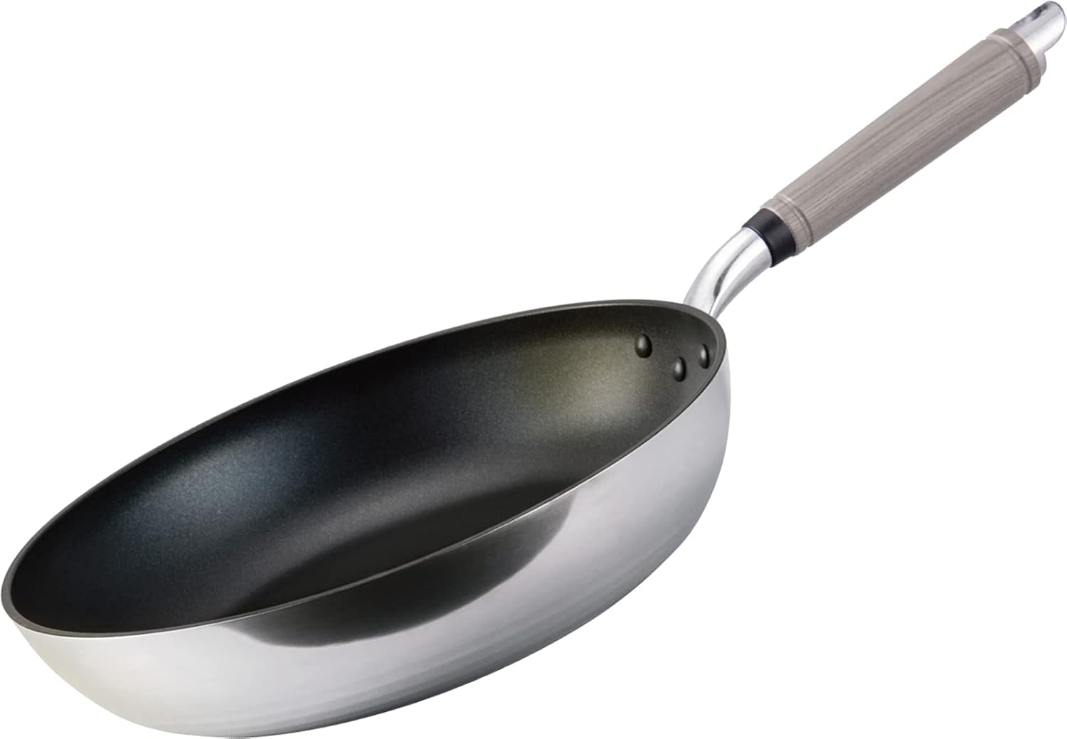 Hokuriku Alumi Fan A-2815 Lightweight Frying Pan, 11.8 Inches (30 Cm), for Gas Fire, Made in Japan image number 6