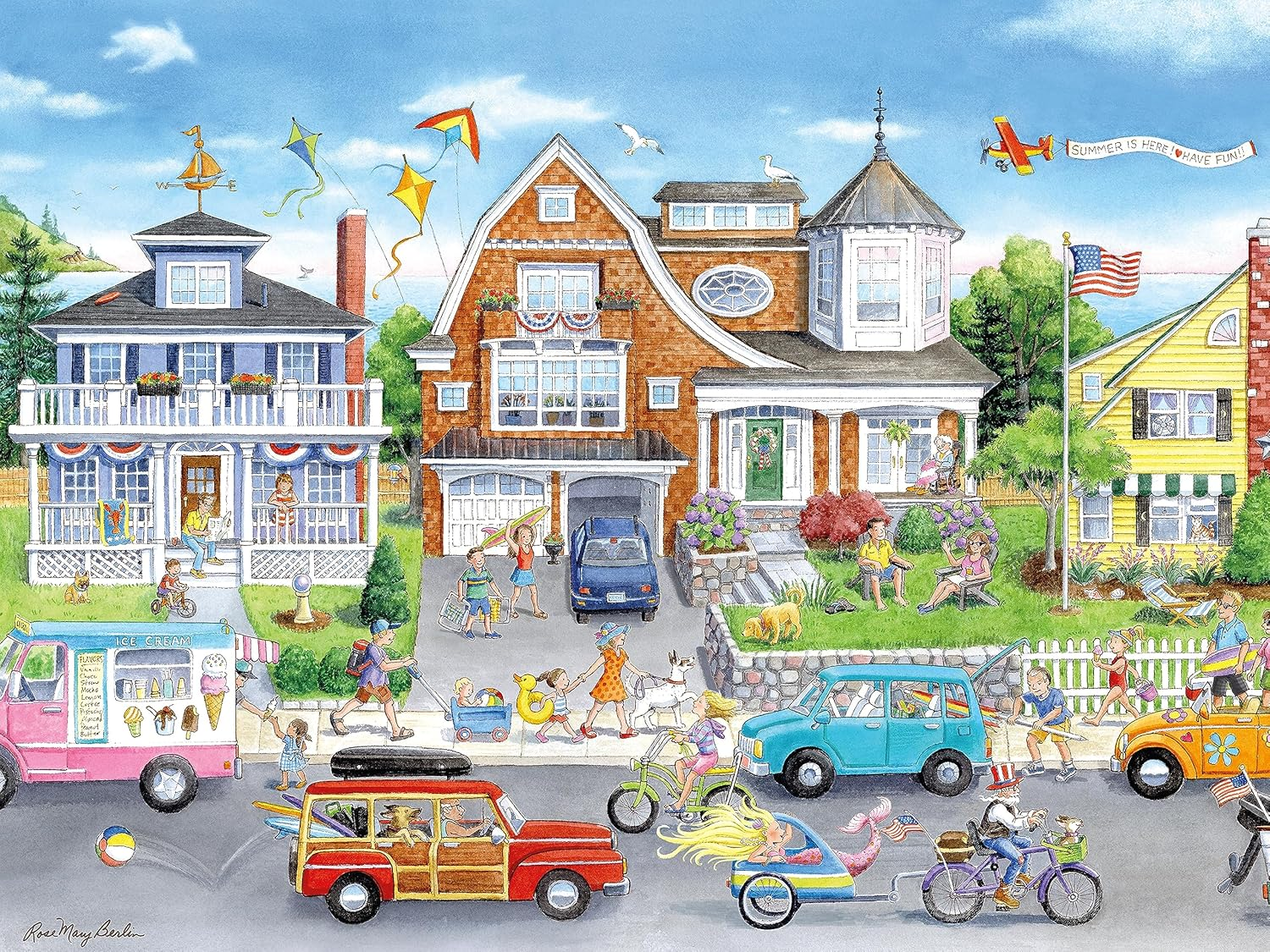 Ceaco - Summer by the Beach - 300 Piece Jigsaw Puzzle image number 2