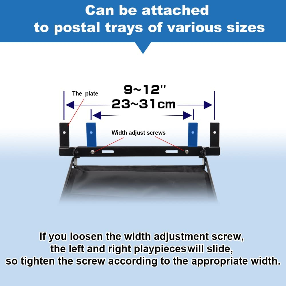 Indoor Wall Mount Mail Catcher Bag Door Slot Post Box Basket Mail Boxes Organizer Security White image number 1