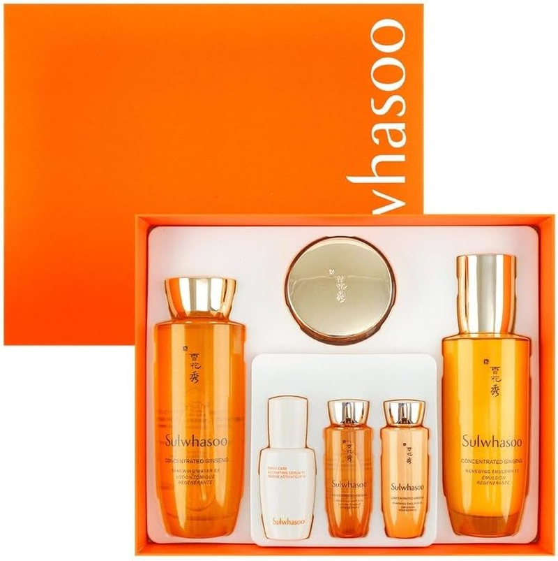 Sulwhasoo Concentrated Ginseng Skincare Set, 6 Items, Renewing Water 175Ml, Emulsion 150Ml image number 4