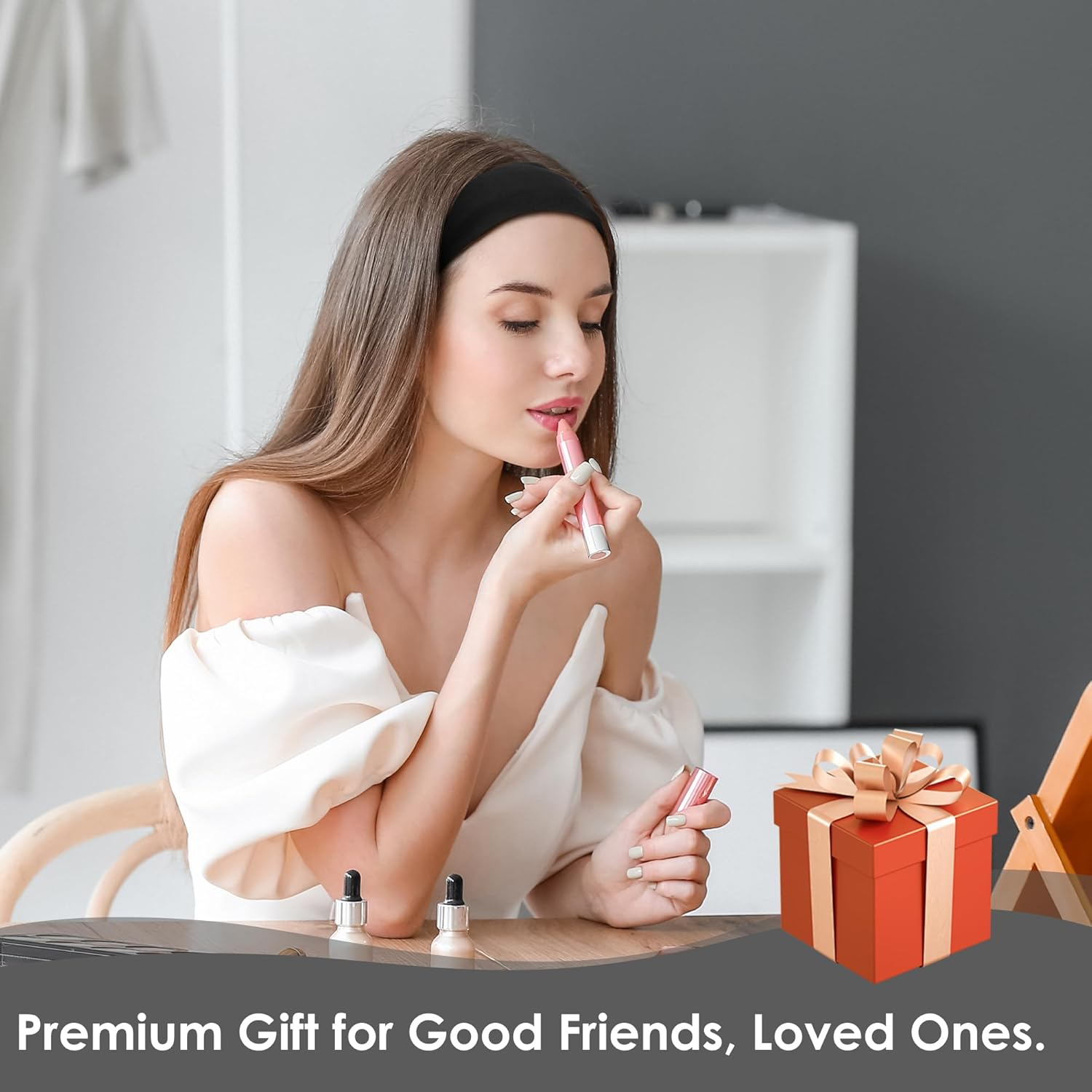 Linkidea 2 Pack Women'S Extra Wide Headbands 2.6" Wide, Soft Stretchy Fabric Non Slip Elastic Hair Band for Girls, Breathable Headbands for Yoga Hair Accessories (Black) image number 2