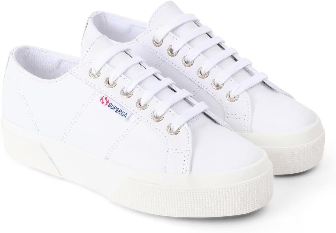 Superga Women'S 2740 Platform Sneaker, Black Matte Leather, EU39/US 8 image number 6