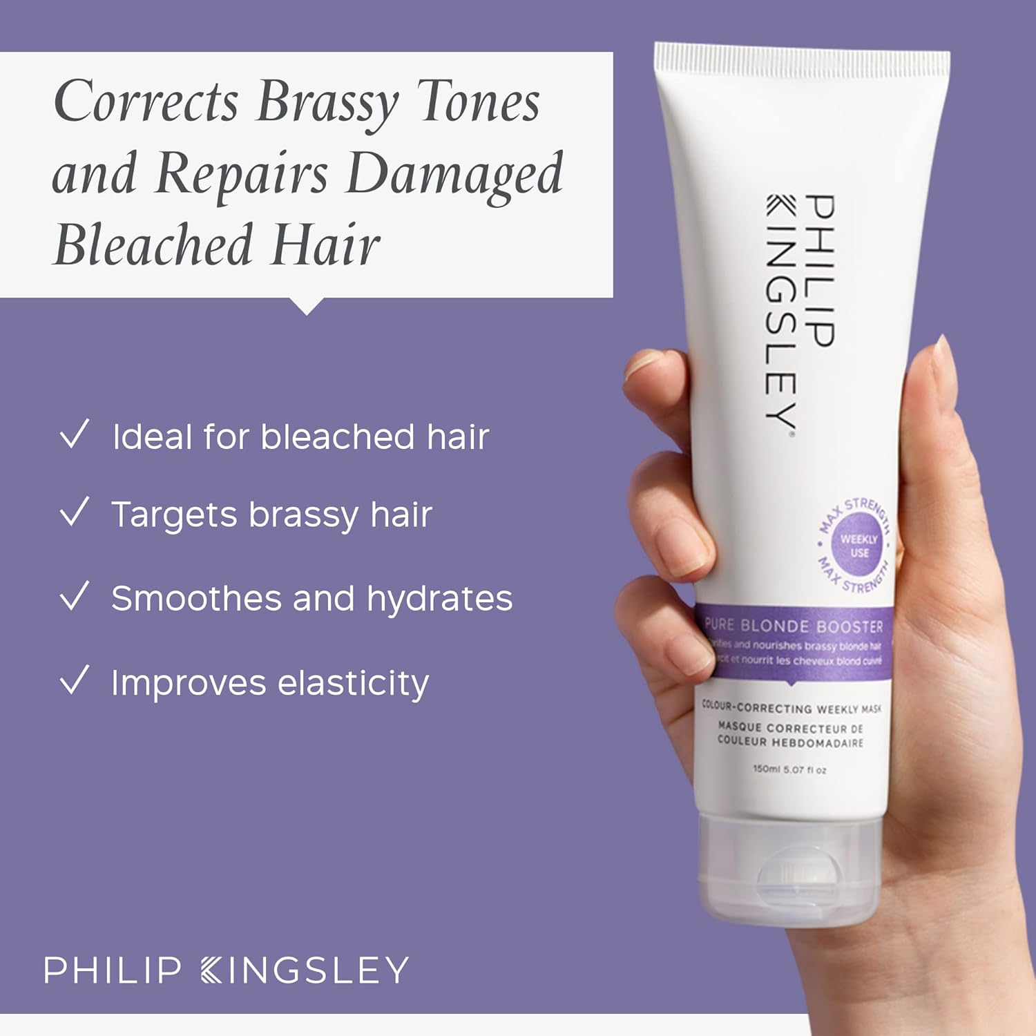 Philip Kingsley Pure Blonde Booster Mask, 150 Ml image number 4