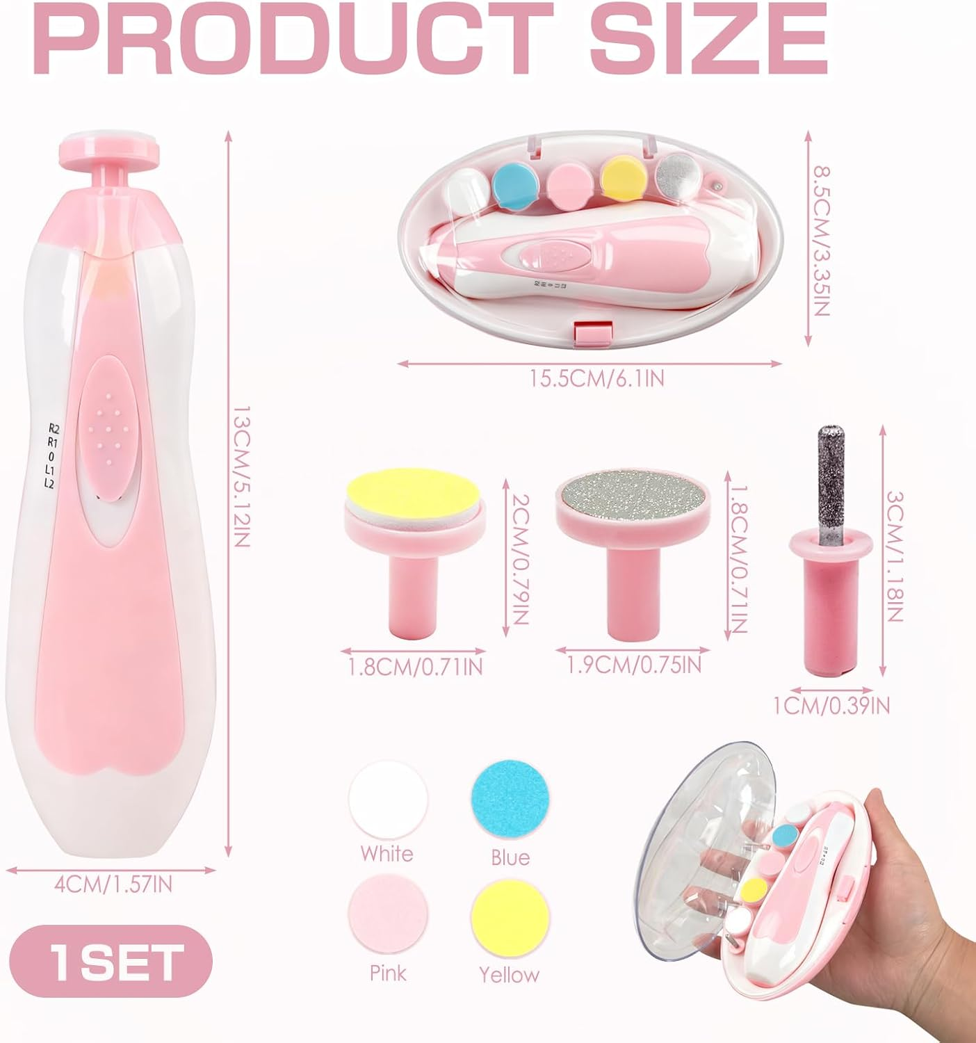 Baby Nail Care Kit Nail Trimmer Nail File for Newborns, Infants, Toddlers, and Kids for Trimming and Caring for Fingernails and Toenails