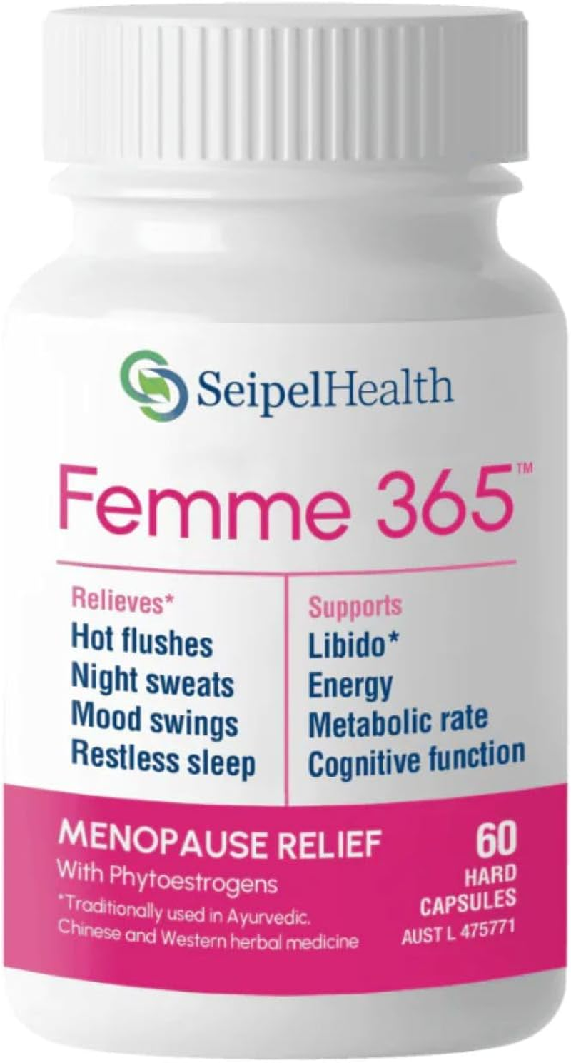 Femme 365 Botanical Capsules for Women, Daily Herbal Blend Inspired by Ayurvedic, Chinese and Western Traditions, 60 Capsules image number 6