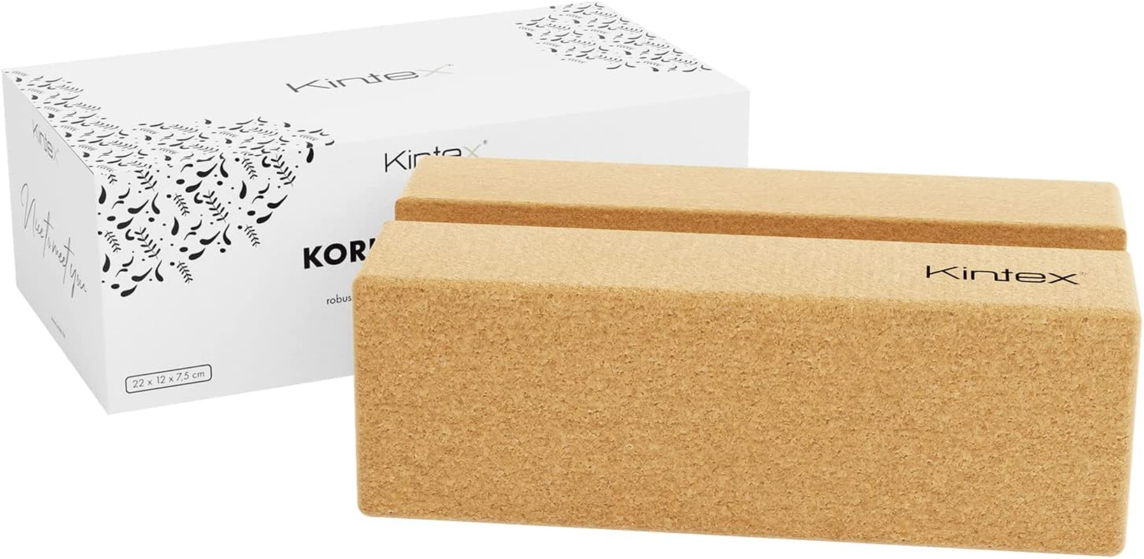 Kintex Cork Yoga Block, 2 in 1 Function, Pilates, Gymnastics, Fitness, Workout, Natural Cork, Lightweight and Durable image number 5