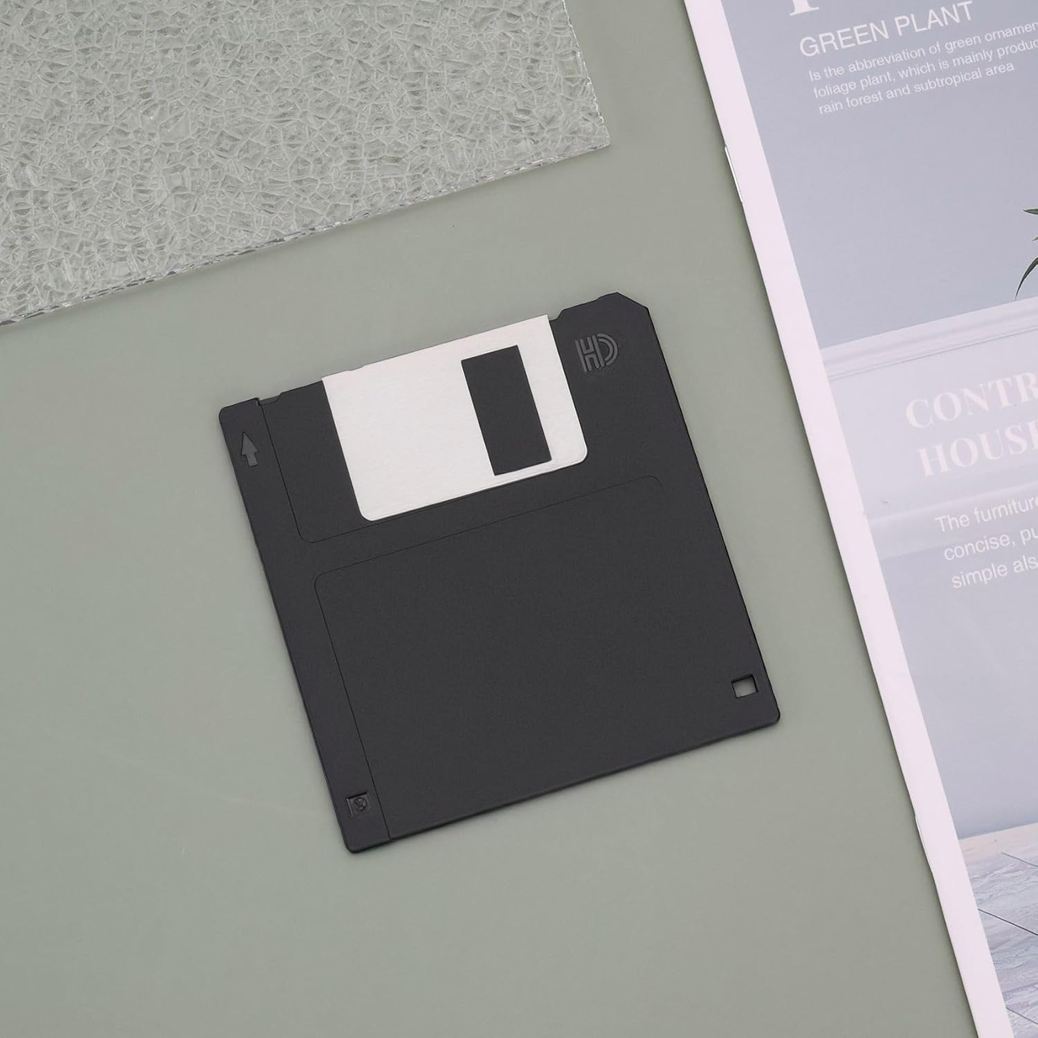 Emagtech 1Pc 3.5 Inch Floppy Disk Cleaner 1.44MB Format a Floppy Disk Cleaner Portable Floppy Disk Cleaner for PC Amiga Atari ST Archimedes Black image number 2