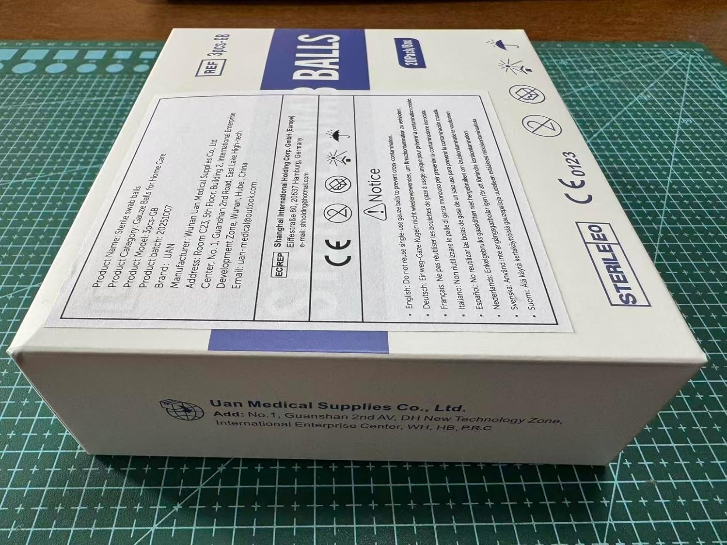 Cotton Sterile Wound Care Swabs - Individually Packaged, Sterilized (Gauze Balls (M) (3Pcs/Pack)) image number 2