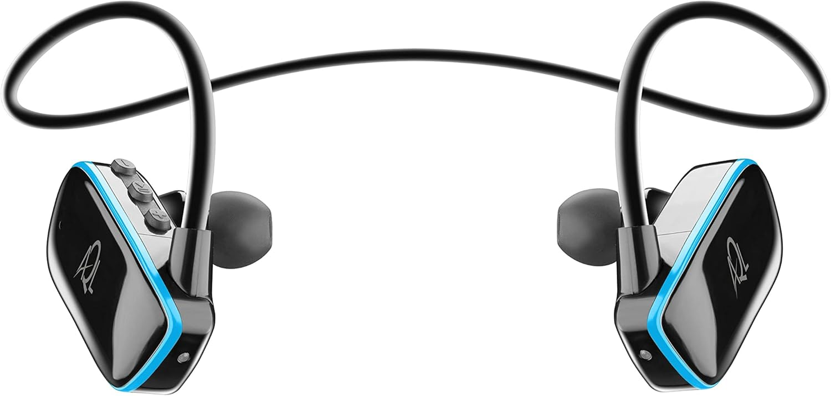 AQL Sport Thorpedo | Bluetooth Headphones | Bluetooth Sports Headphones | Waterproof up to 2 Meters - 4GB Memory - 200Mah Battery, 8 Hours Runtime - 2 Hours Charging Time - Black image number 2