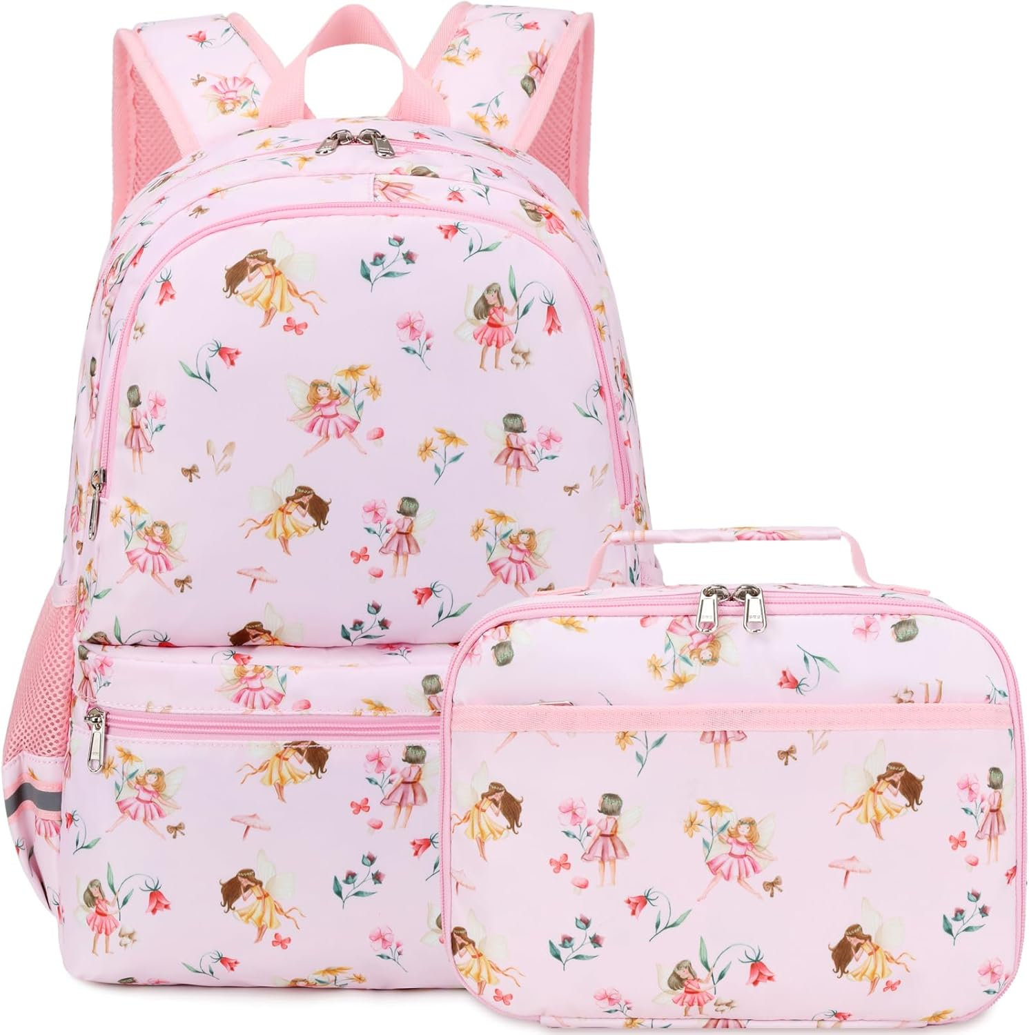 DSIUE School Backpacks for Girls and Boys Kids Backpack with Lunch Box Elementary Back Pack Bookbag - A-Purple image number 2