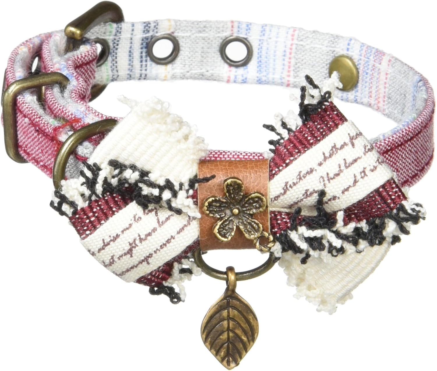 Zaya Dog (ZAYA DOG) ZD10008-1 Collar Vintage Ribbon S Red