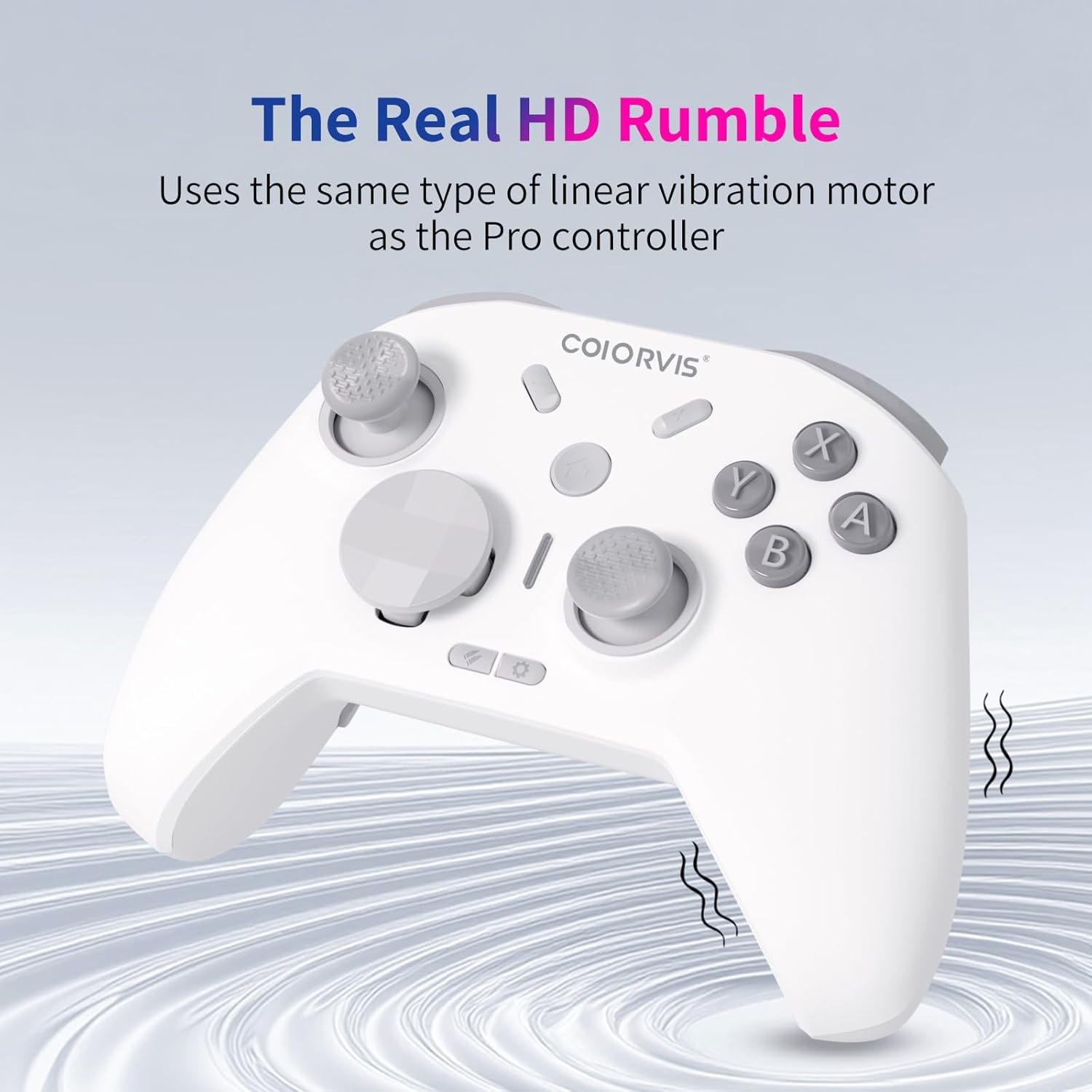 COIORIVIS Pro HD Controller (No Drift) for Switch/Pc/Android/Macos/Ios with 4 Back Buttons, Hall Joysticks and Triggers, HD Vibration,1000Hz Polling Rate image number 3