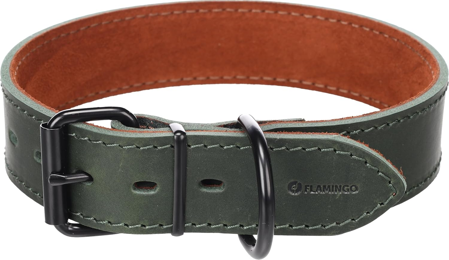 Dog Collar Montana Green XL 49-59Cm 40Mm