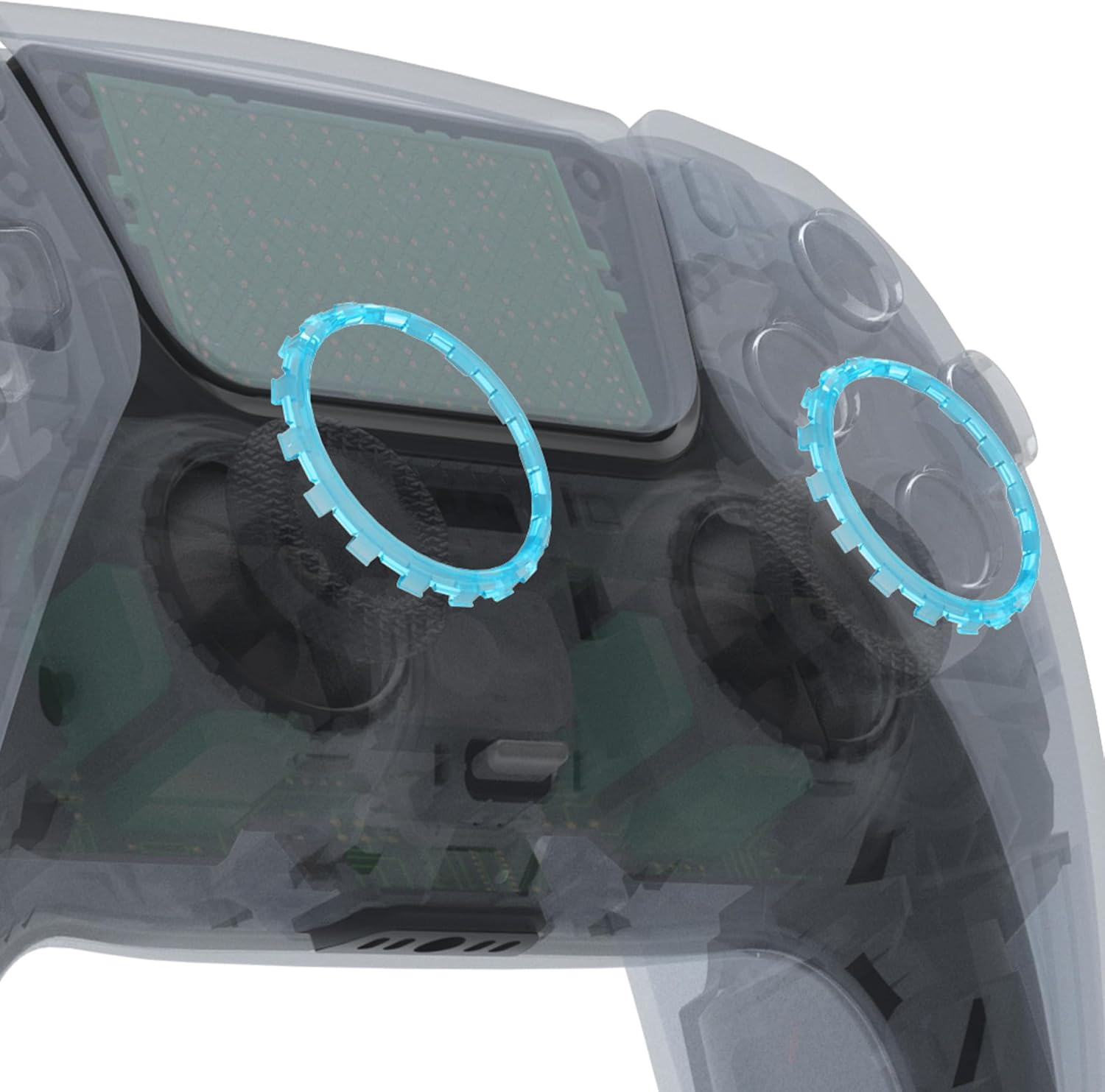 Extremerate Purple Replacement Accessories for PS5 Controller, Custom Accent Rings for PS5 Controller - Controller NOT Included - Carmine Red image number 6