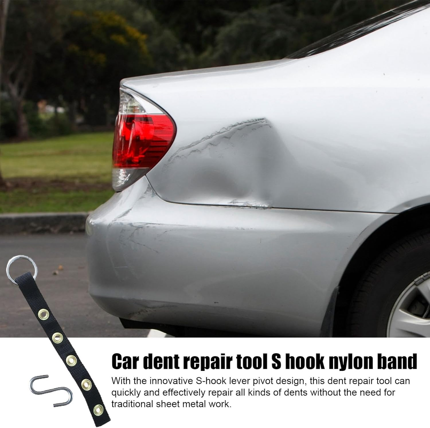 Automotive Dent Removal Tools, Car Dent Removal Equipment, Dent Removal Kit, Dent Repair Tools, S Metal Hook Dent Repair Tools for Auto Body Dents Damage Dent Removal image number 3