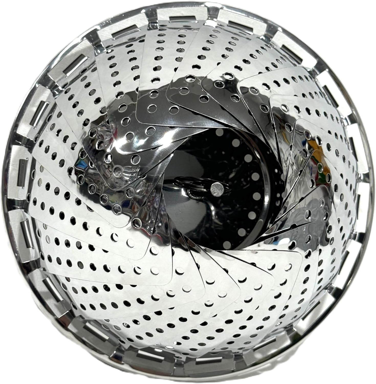 LYLAC HOMEWARE Vegetable Folding Steamer Basket, Metal Stainless Steel Insert, Collapsible for Cooking Food, Expandable Fit Various Size Pot 430 12" 28CM image number 2