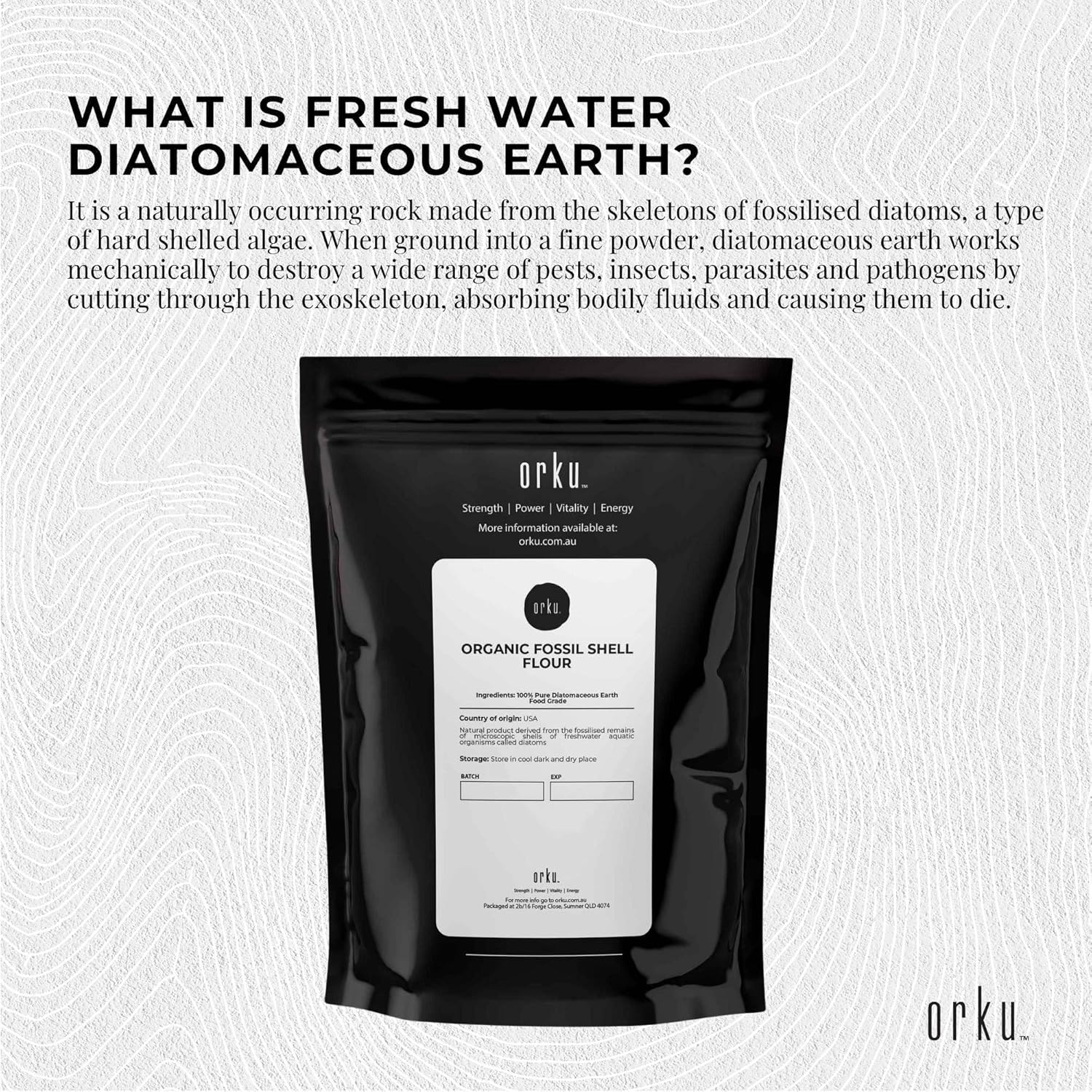 2Kg Organic Fine Diatomaceous Earth - Food Grade Fossil Shell Flour Powder image number 5