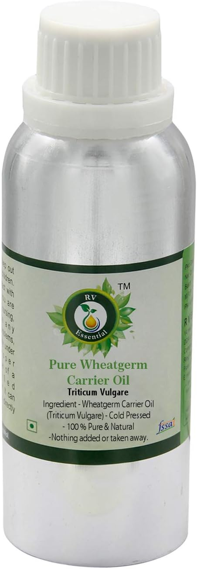Wheatgerm Oil | Triticum Vulgare | for Hair | for Face | 100% Pure Natural | Cold Pressed Wheatgerm Oil | Wheatgerm Carrier Oil | 10Ml | 0.338Oz by R V Essential