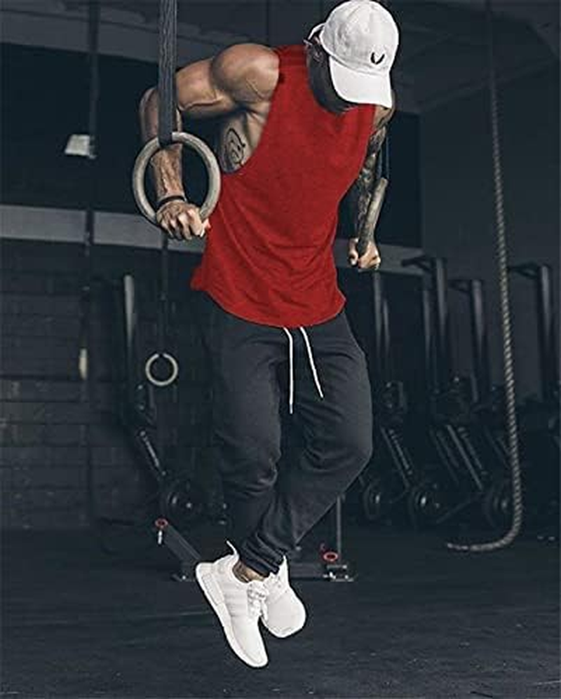 COOFANDY Men'S 3 Pack Workout Tank Tops Gym Muscle Tee Bodybuilding Fitness Sleeveless T Shirts image number 1