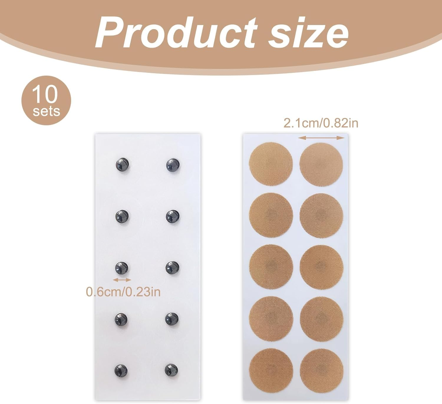 Pack of 100 Acupuncture Plasters, Magnetic Acupressure Patches, Acupuncture Magnetic Patches, Relief of Knee and Back Pain in Adults image number 4