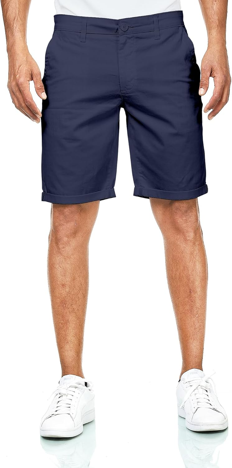 Smith & Solo Men'S Short Trousers - Chino Shorts Cotton Bermuda Trousers Summer Running Shorts Men'S Sports Training Trousers (Navy, S), Navy, S