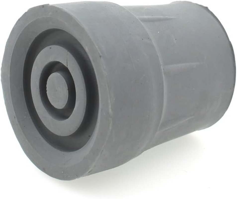 Qty: 4X 25Mm Heavy Duty Rubber Ferrules Tips for Walking Sticks Crutches Zimmer Frames - Grey - by Lifeswonderful