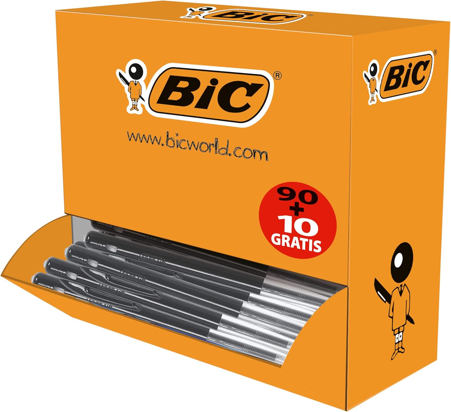 BIC M10 Original Ballpoint Pens Black 50 Box